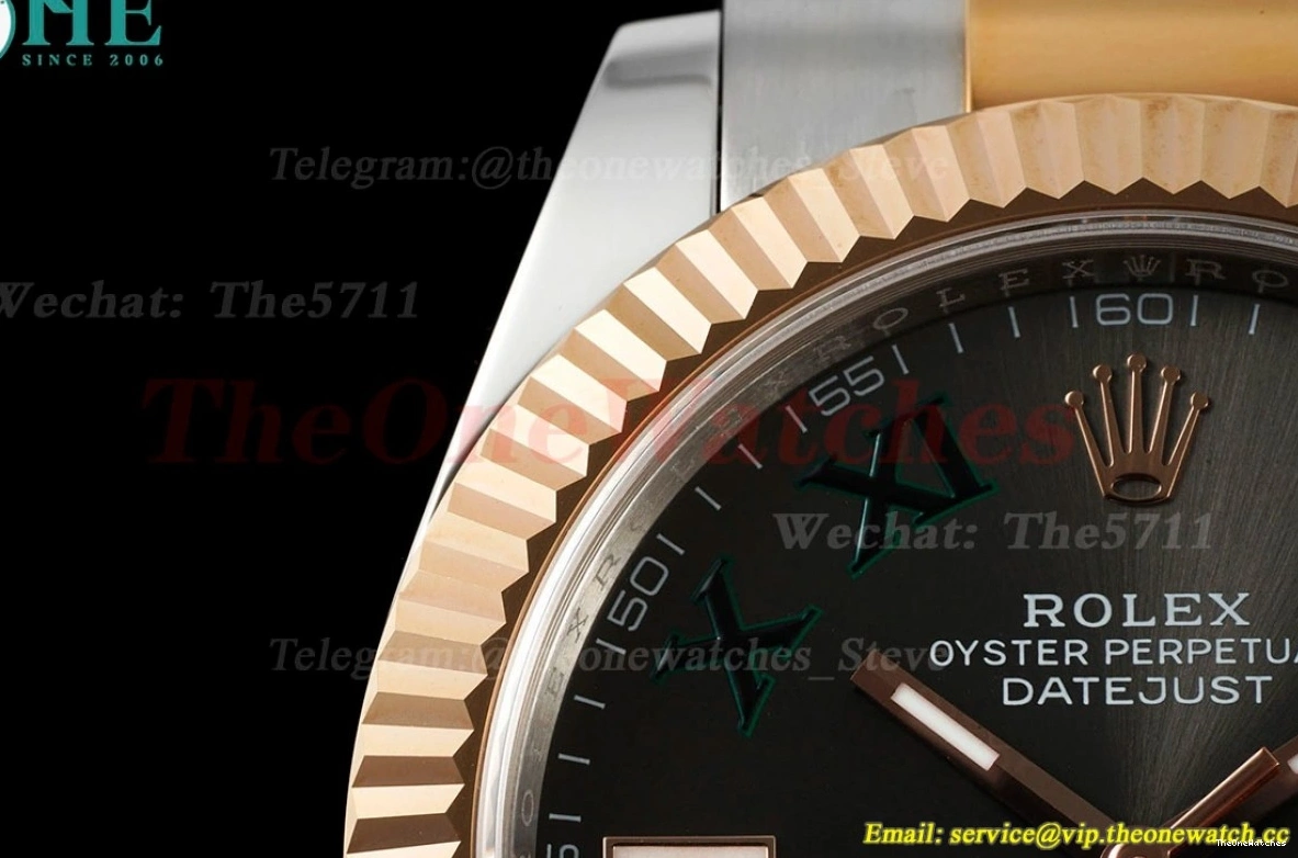 RG A3235 Oys SS 126331 Datejust Rmn Grey EWEF 41mm 0131